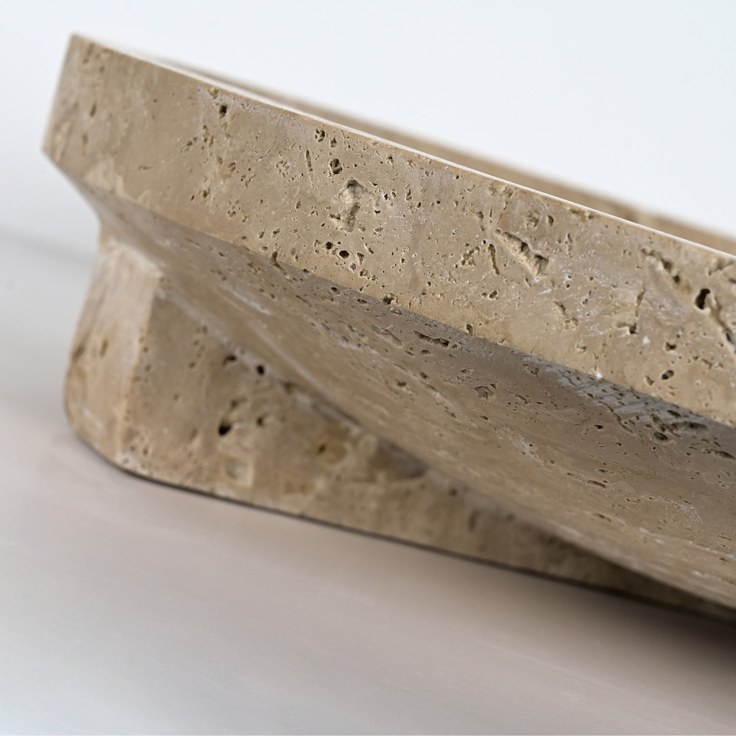 صينية ترافرتين AC4261 من بريليانت ميكر - حجم كبير (وعاء عملاق) - صينية حجرية ثقيلة الوزن قابلة للتخصيص للأعمال التجارية بين الشركات