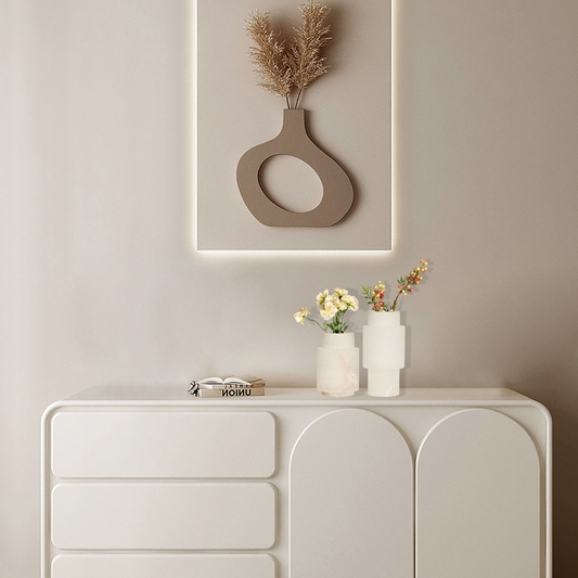 Column Alabaster Stone Vase Collection - Modern Minimalist Elegance (BRAC4237 Series) - BRILLIANT MAKER