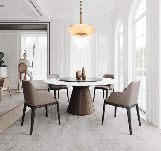 Cloudy Sky Alabaster Pendant Light - Modern Architectural Poetry (BRCH9180-45) - BRILLIANT MAKER