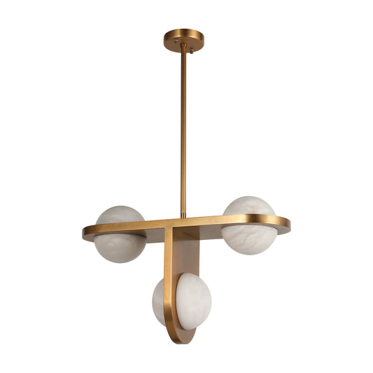 BRCH9190-3 Saturn Alabaster Pendant Light - 3 Globes for BRCH9190-3 - BRILLIANT MAKER
