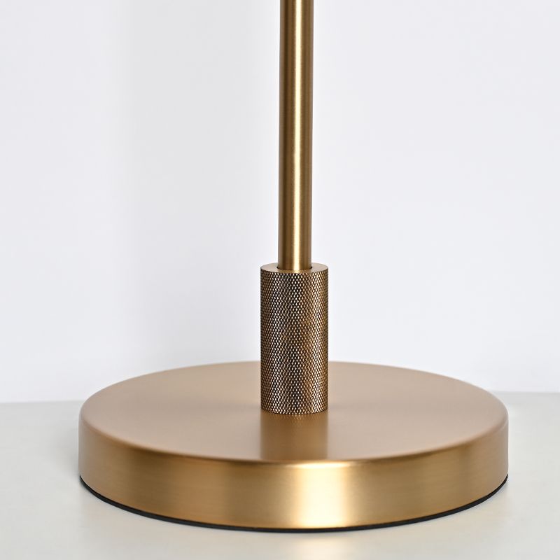 BRFL5024 Classic Simple Knurled Metal Base Fabric Lampshade Floor Lamp | Table Lamp Manufacturer | BRILLIANT-MAKER - BRILLIANT MAKER