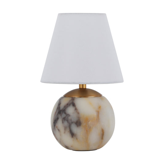 BRTL1109BP – Bulgari Purple Natural Stone Table Lamp with Minimalist Design | E14 LED Base for Luxurious Spaces