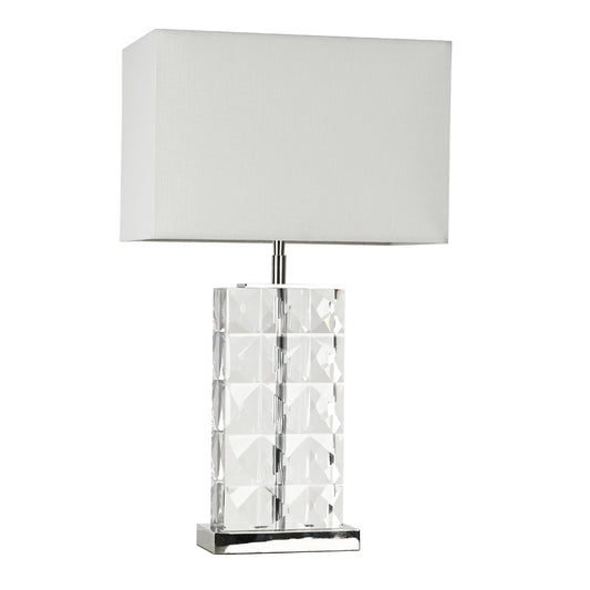 Luxurious Pyramid Block Crystal Table Lamp | Modern Classic | BRILLIANT-MAKER BRTL3250S - BRILLIANT MAKER