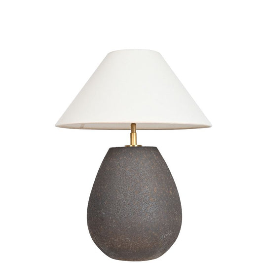 Wabi-Sabi Handmade Pottery Black Iron Retro Table Lamp for BRTL3315 - BRILLIANT MAKER