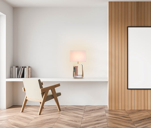 BRTL3330 "Misty River" Modern Rectangular Bookstand Table Lamp - BRILLIANT MAKER