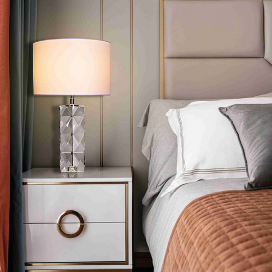 Luxury BRTL3352 Pyramid Crystal Glass Table Lamp | Classic Modern Design | High Quality Table Lamp Manufacturers - BRILLIANT MAKER