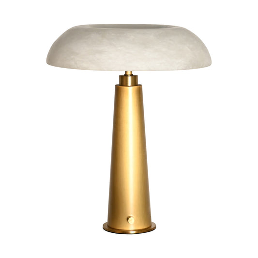 Cloud Mirror Curved Alabaster Table Lamp - Modern Simplicity with Dimmable LED | BRILLIANT-MAKER - BRILLIANT MAKER