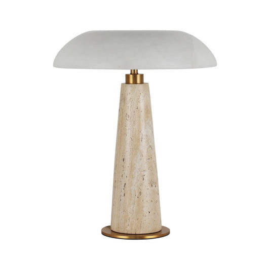 Cloud Mirror Curved Alabaster Table Lamp - Modern Simplicity with Premium Texture | BRILLIANT-MAKER - BRILLIANT MAKER