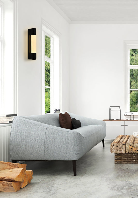 LED Light Natural Selenite Stone - BRWL7081 "Kilimanjaro" Modern Wall Sconce - BRILLIANT MAKER