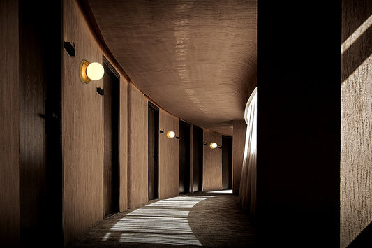 BRWL7083AB Opal Glass Ball Antique Brass Base Sand Painting Art Wall Light | Zen/Simple Style | BRILLIANT-MAKER - BRILLIANT MAKER