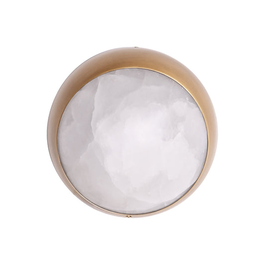Creative Cat Eye Semicircle Alabaster Wall Lamp - Nordic/American/Modern Style | BRILLIANT-MAKER - BRILLIANT MAKER