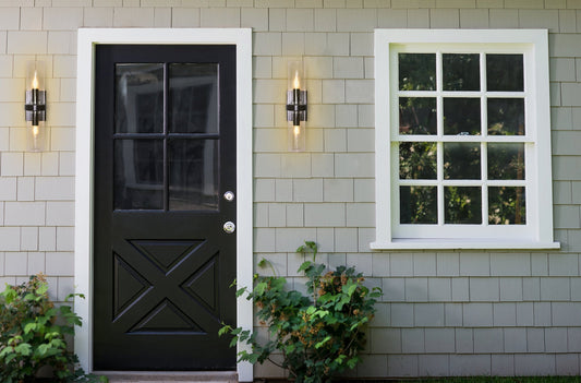 BRWL7091BZ Antique Black Minimalist Explosion-Proof Glass Outdoor Wall Lamp – IP44 European Modern Design with Hand-Forged Copper | Brilliant-Maker - BRILLIANT MAKER