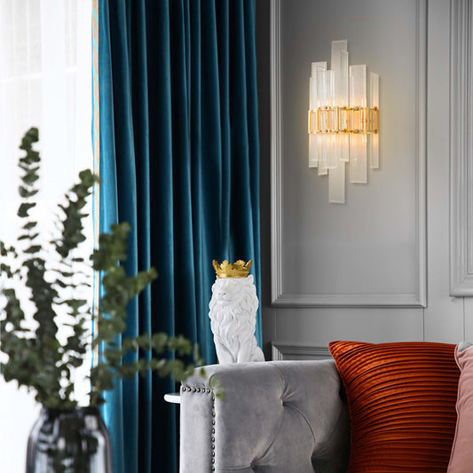 【Modern Architectural Marvel】Magic City Layered Glass Panels Wall Lamp - BRWL7098 | Dynamic Spatial Lighting - BRILLIANT MAKER