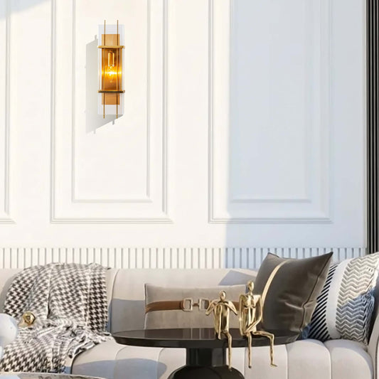 【Modern Architectural Marvel】Magic City Layered Glass Panels Wall Lamp - BRWL7099 | Black Gray Minimalist Wall Sconce, Spatial Lighting with Dynamic Contrast - BRILLIANT MAKER