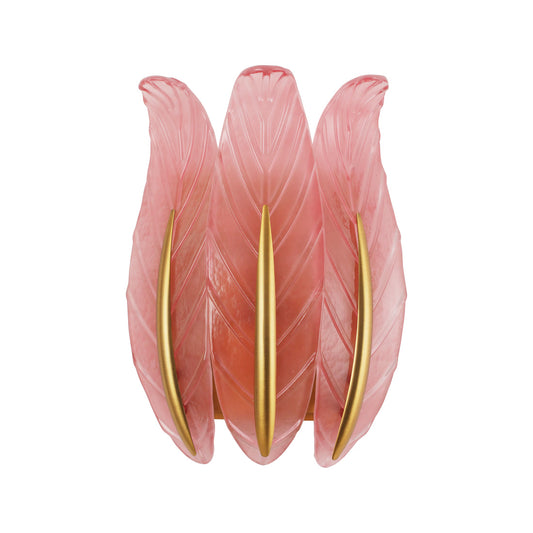 BRWL7104-PK "Petals of Elegance" Frosted Pink Tulip Glass Wall Lamp | Crafted with Nordic Minimalism & Floral Poetry - BRILLIANT MAKER