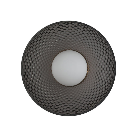 Vortex Circular Smoke Gray Glass Wall Light - Modern Simplicity with Oceanic Mystery | BRILLIANT-MAKER - BRILLIANT MAKER