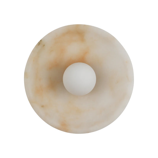 Vortex Circular Alabaster Wall Light - Modern Simplicity with Oceanic Elegance | BRILLIANT-MAKER - BRILLIANT MAKER