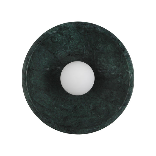 Vortex Circular Indian Green Marble Wall Light - Modern Simplicity with Oceanic Elegance | BRILLIANT-MAKER - BRILLIANT MAKER