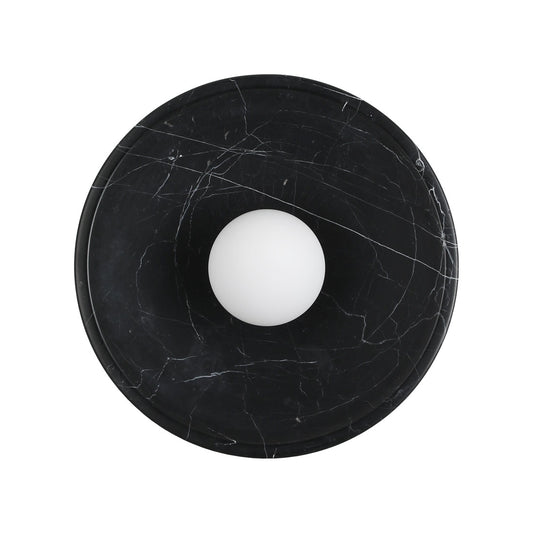 Vortex Circular Black Marble Wall Light - Modern Simplicity with Oceanic Elegance | BRILLIANT-MAKER - BRILLIANT MAKER