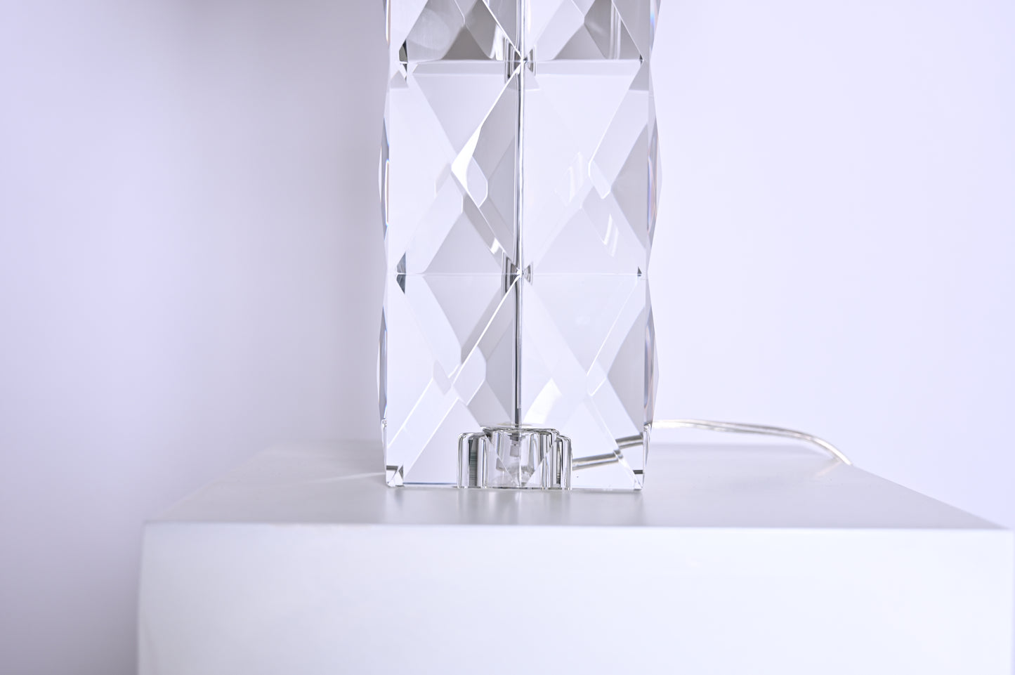 Luxury BRTL3352 Pyramid Crystal Glass Table Lamp | Classic Modern Design | High Quality Table Lamp Manufacturers - BRILLIANT MAKER
