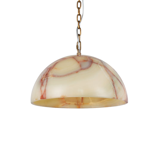 博华美作PL9201L 天然黄玉石半圆吊灯大号 - 可定制 B2B 大型半圆形玉石吊灯