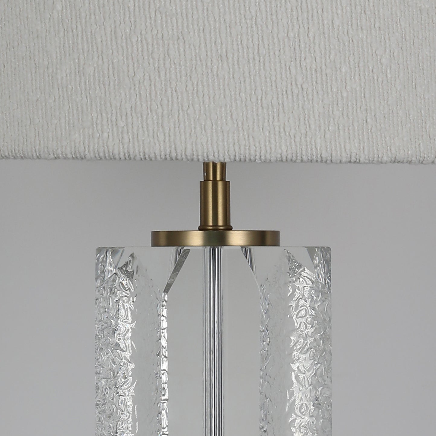 Flowing Veil · Cylindrical Crystal Table Lamp