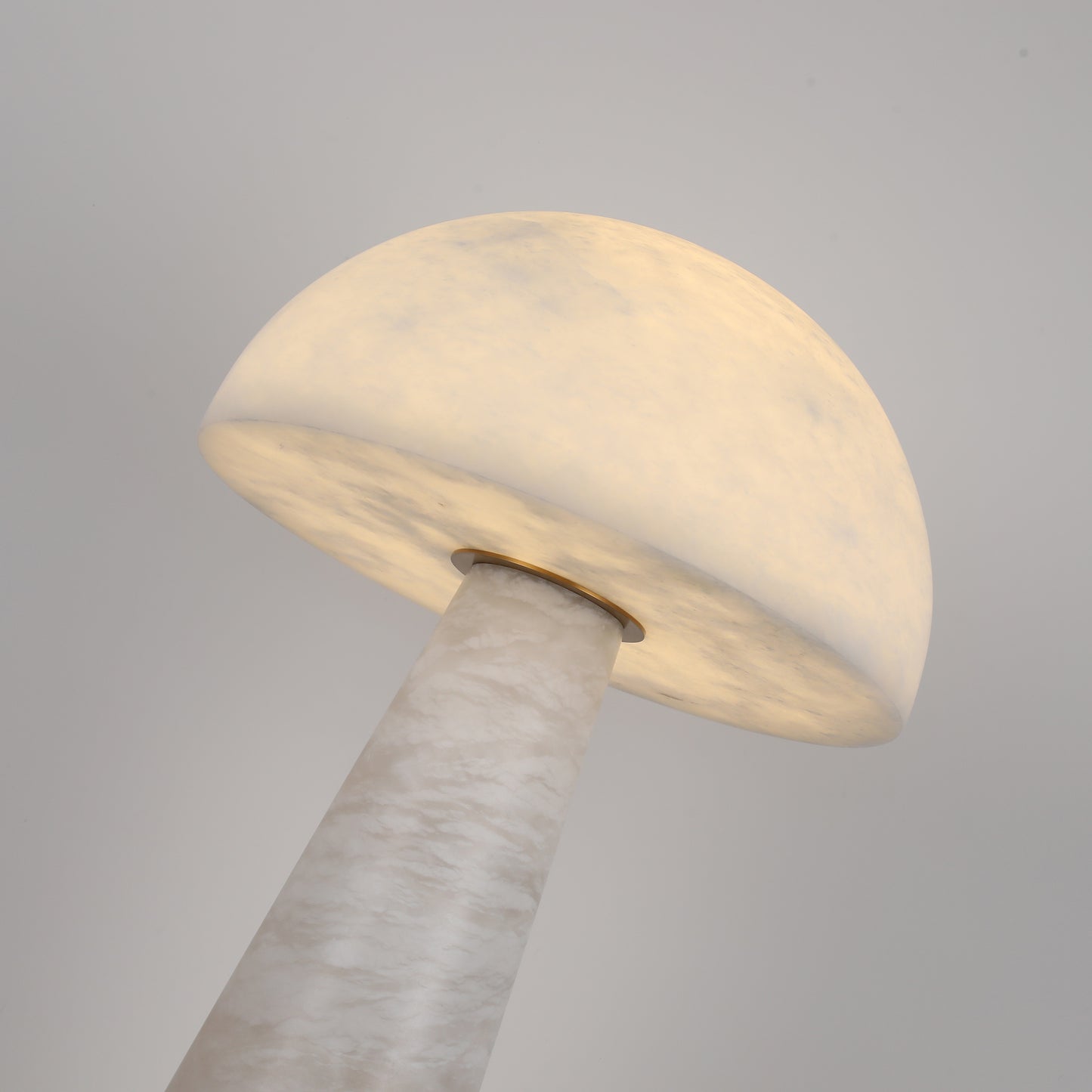 Illuminate with Nature’s Elegance: TL3391 Mushroom Alabaster Table Lamp by Brilliant-Maker