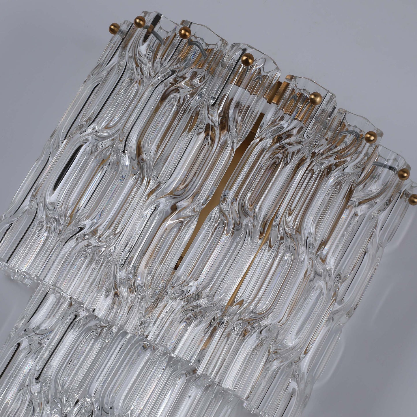 Brilliant-Maker WL7112CG Twisted Glass Wall Lamp - The Pinnacle of Luxury Custom Lighting