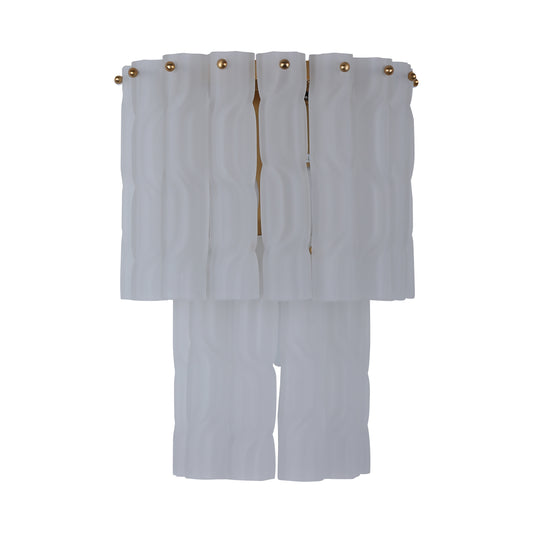 Brilliant - Maker WL7112FG Twisted Frost Glass Wall Lamp - Premium B2B Custom Lighting Solution