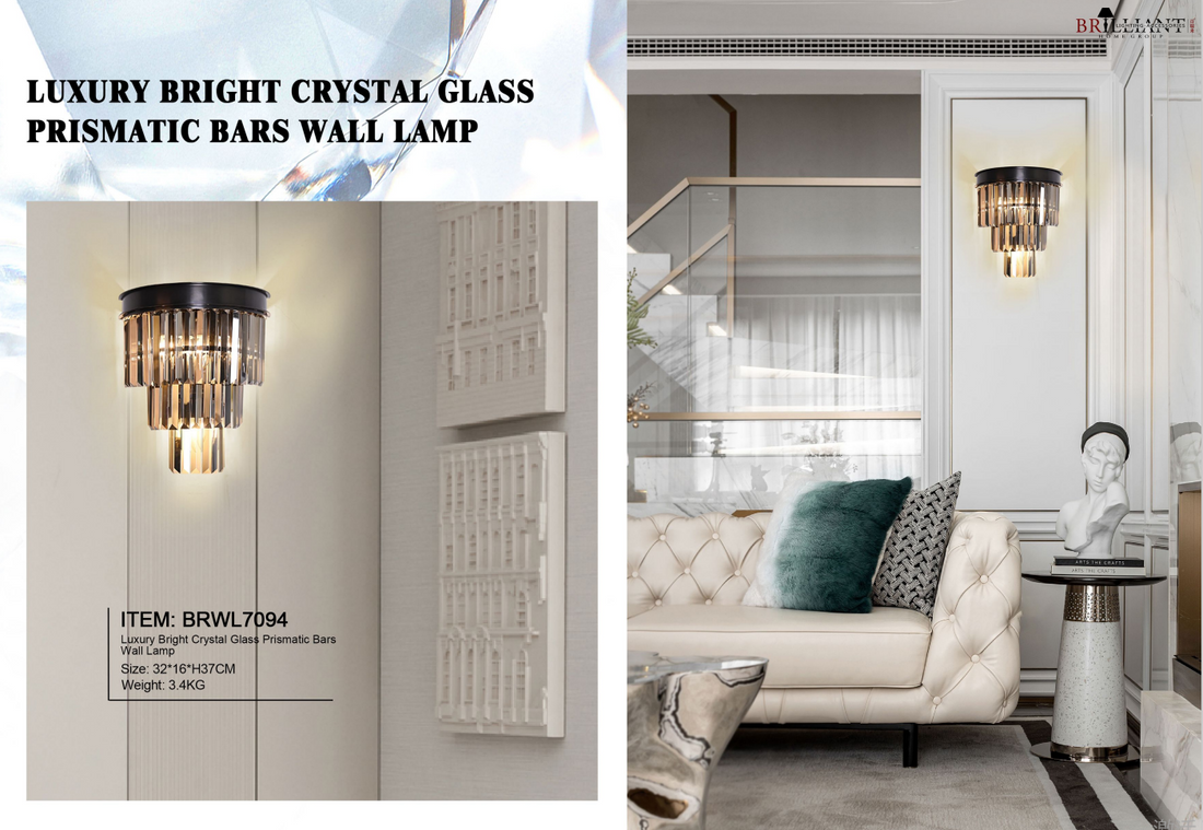 Light the Path to Elegance: The Crystal Glass Wall Lamp