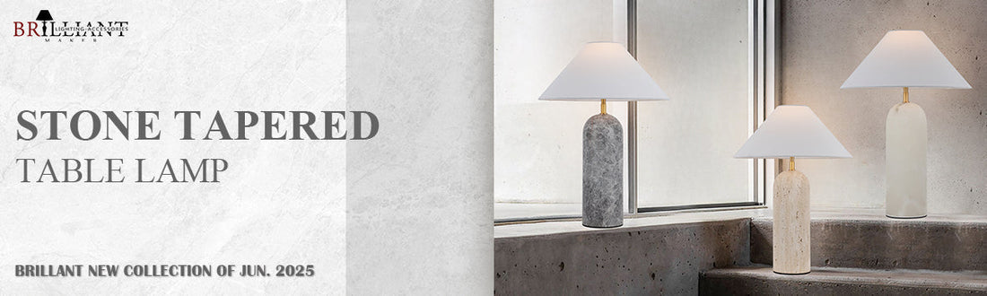 Stone Tapered Table Lamp