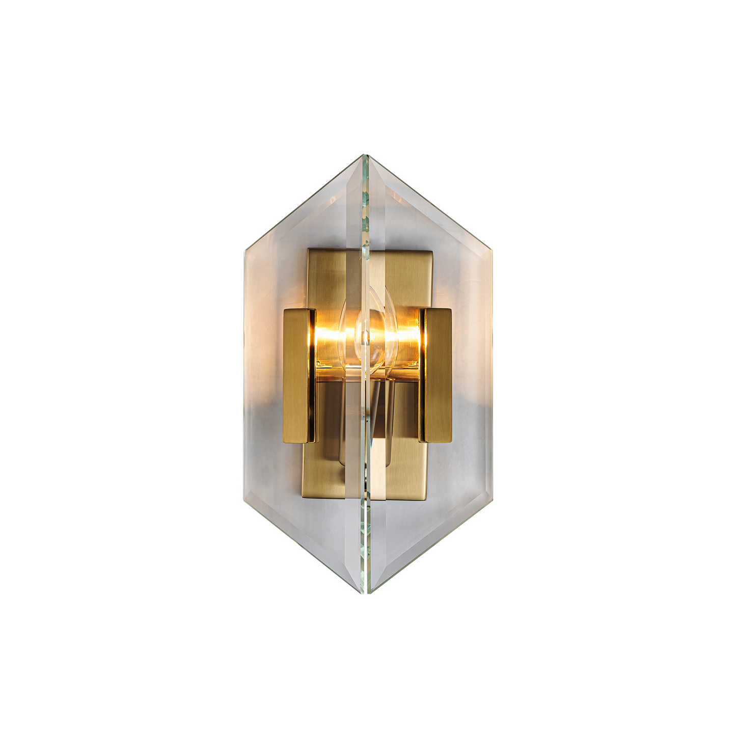 Magic city cross glass panels wall lamp