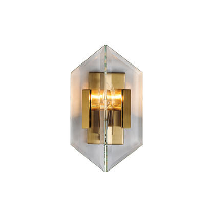 Magic city cross glass panels wall lamp