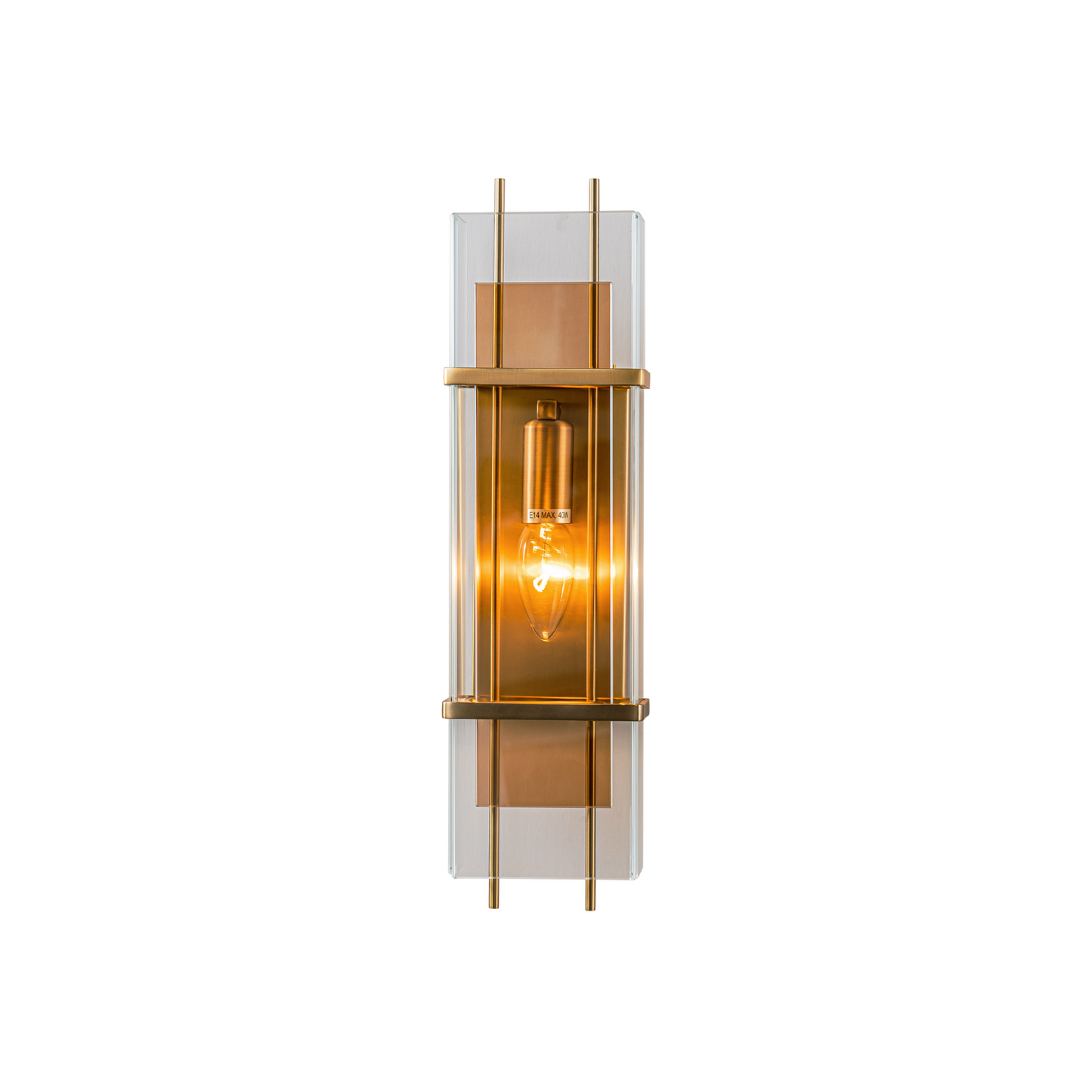 Magic city layered glass panels wall lamp