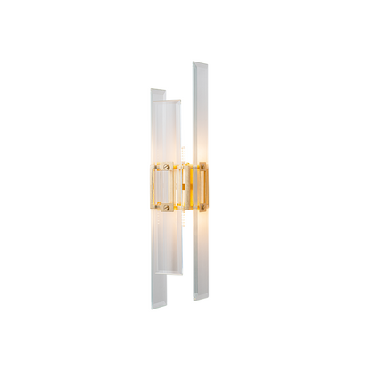 Magic city layered glass panels wall lamp