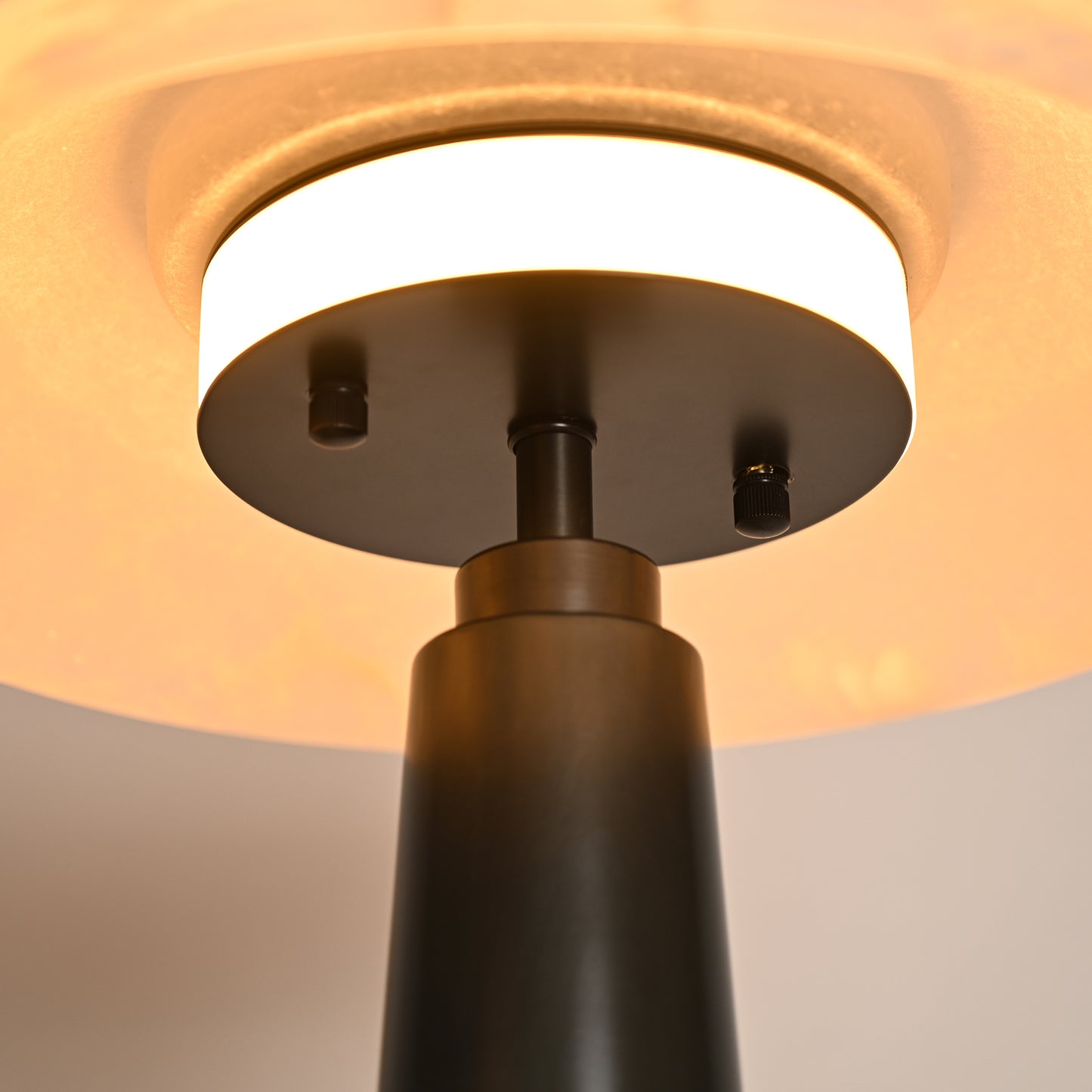 BRTL3353BZ Antique Bronze Cloudy Sky Alabaster Desk Lamp | Modern Elegance | Custom Table lamp - BRILLIANT MAKER