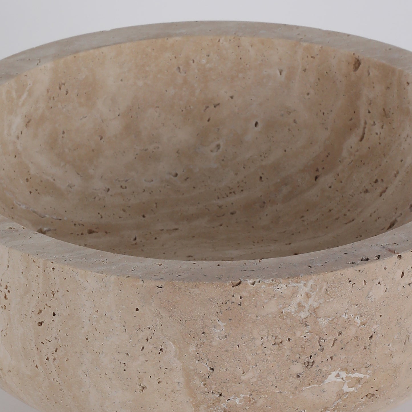 صينية ترافرتين AC4257 من بريليانت ميكر (صغيرة) - صينية حجرية كلاسيكية عصرية قابلة للتخصيص بتصميم B2B بملمس ثقيل، مناسبة لغرفة المعيشة/غرفة الطعام/الاستقبال 