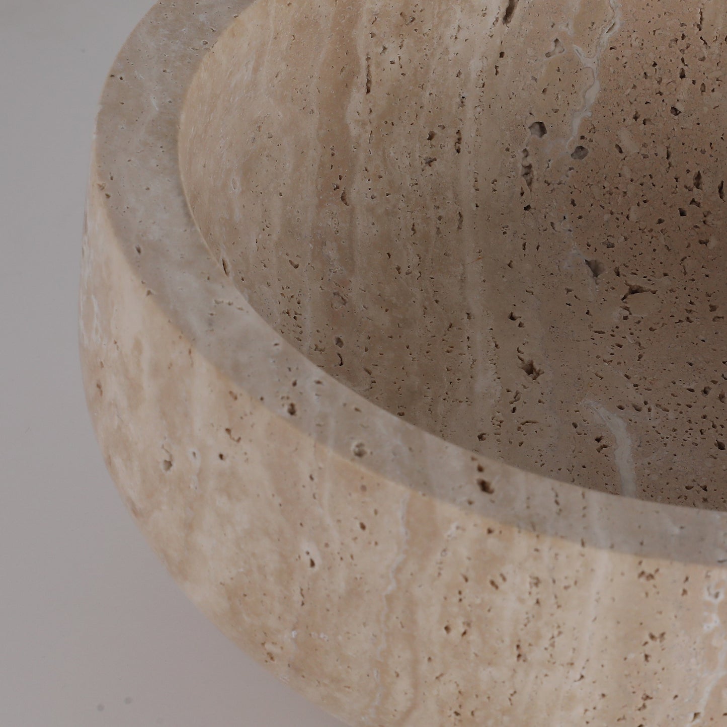 صينية ترافرتين AC4257 من بريليانت ميكر (صغيرة) - صينية حجرية كلاسيكية عصرية قابلة للتخصيص بتصميم B2B بملمس ثقيل، مناسبة لغرفة المعيشة/غرفة الطعام/الاستقبال 