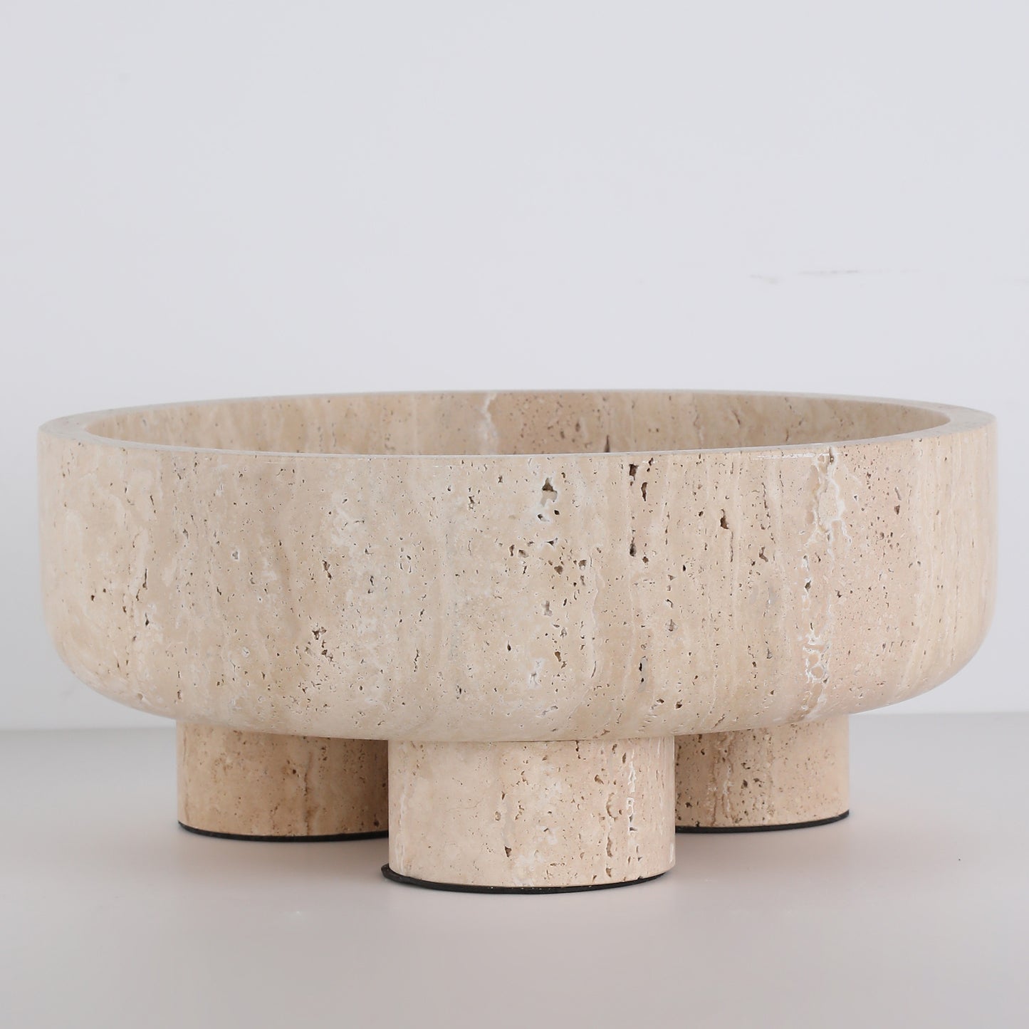 Brilliant-Maker AC4258 Travertine Tray (Large) - Customizable B2B Heavy Texture Stone Tray, Modern Classic Design for Living Room/Dining/Reception