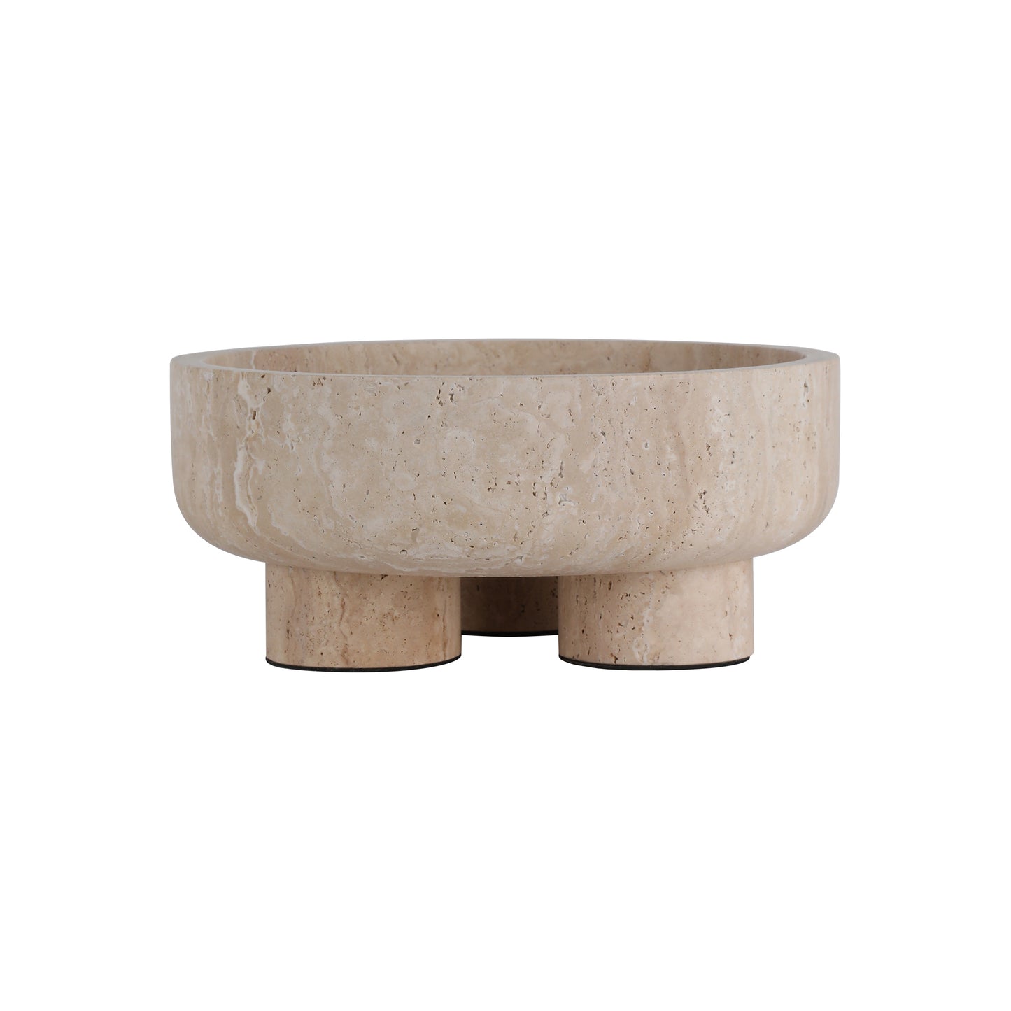 Brilliant-Maker AC4258 Travertine Tray (Large) - Customizable B2B Heavy Texture Stone Tray, Modern Classic Design for Living Room/Dining/Reception