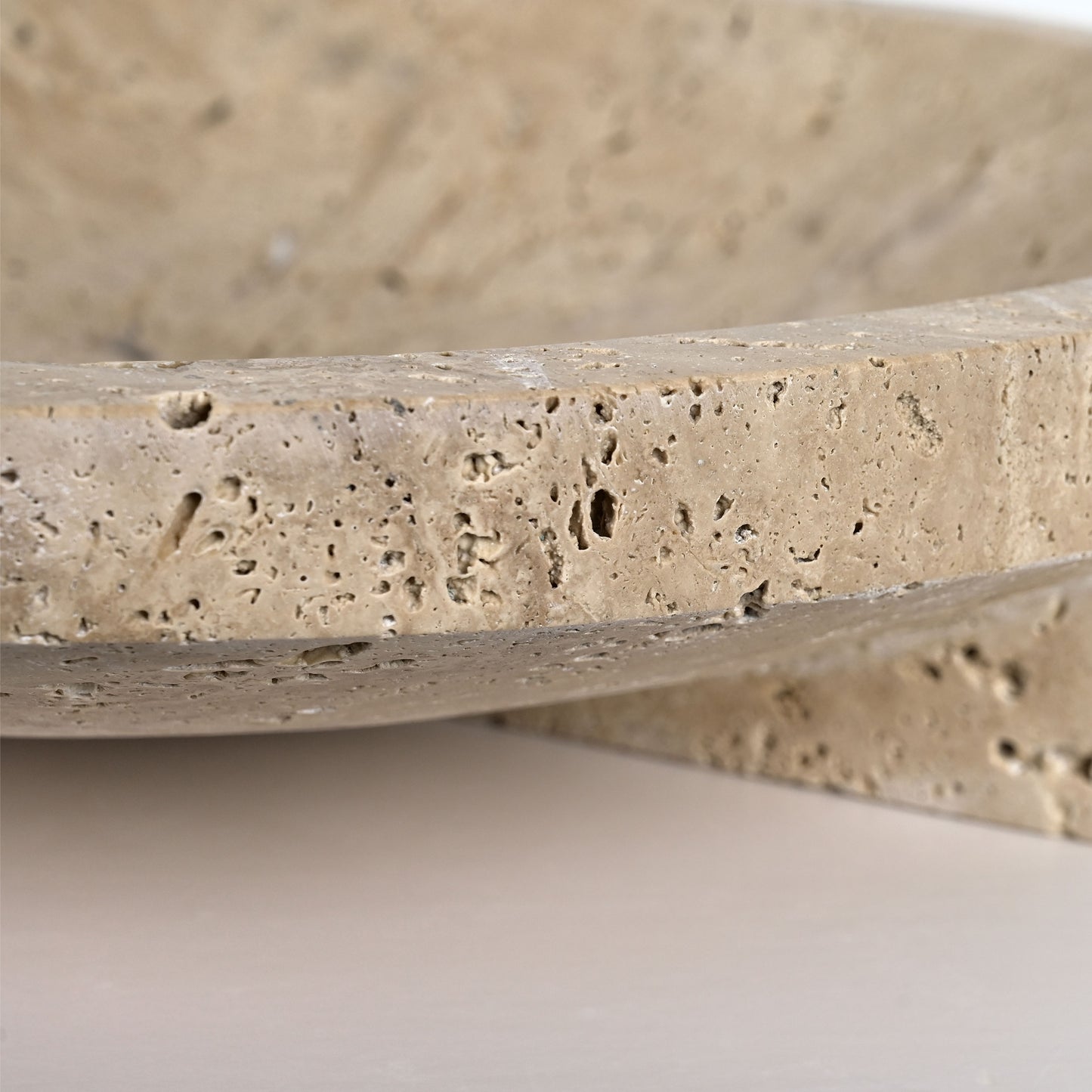 صينية ترافرتين AC4261 من بريليانت ميكر - حجم كبير (وعاء عملاق) - صينية حجرية ثقيلة الوزن قابلة للتخصيص للأعمال التجارية بين الشركات