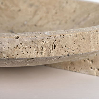 صينية ترافرتين AC4261 من بريليانت ميكر - حجم كبير (وعاء عملاق) - صينية حجرية ثقيلة الوزن قابلة للتخصيص للأعمال التجارية بين الشركات