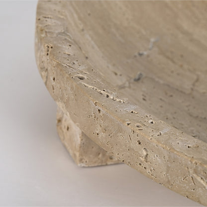 صينية ترافرتين AC4261 من بريليانت ميكر - حجم كبير (وعاء عملاق) - صينية حجرية ثقيلة الوزن قابلة للتخصيص للأعمال التجارية بين الشركات