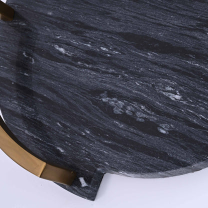 Black marble craft tray