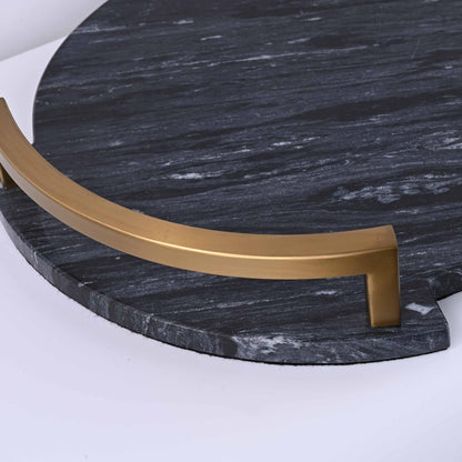 Black marble craft tray