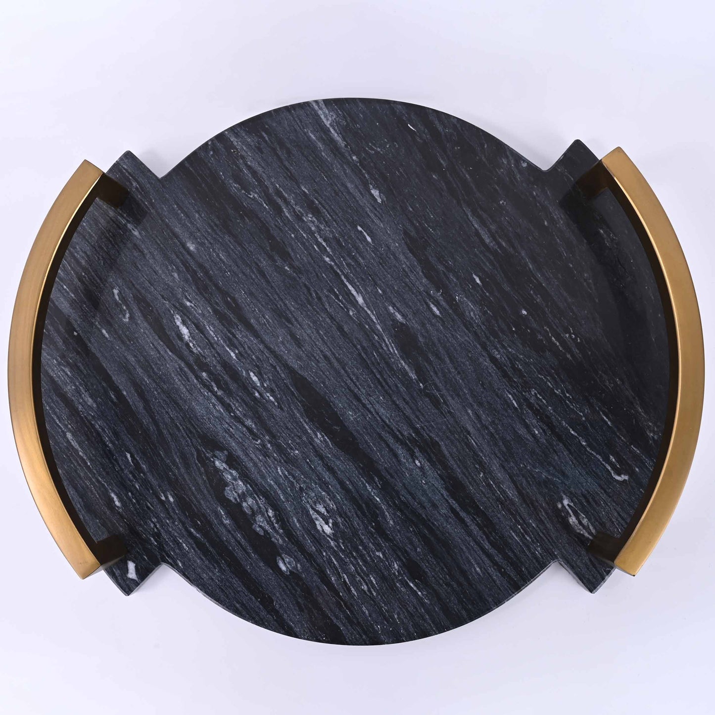 Black marble craft tray