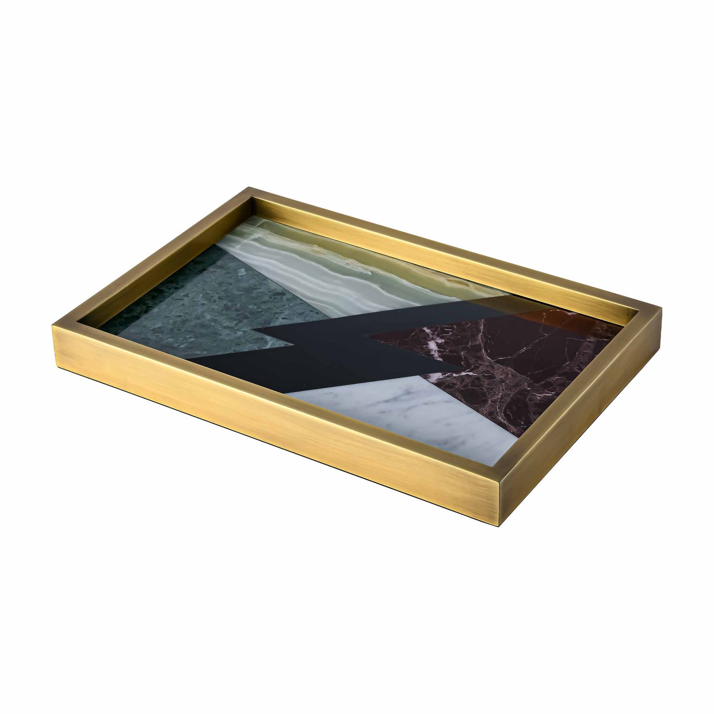 Color matching marble craft square tray