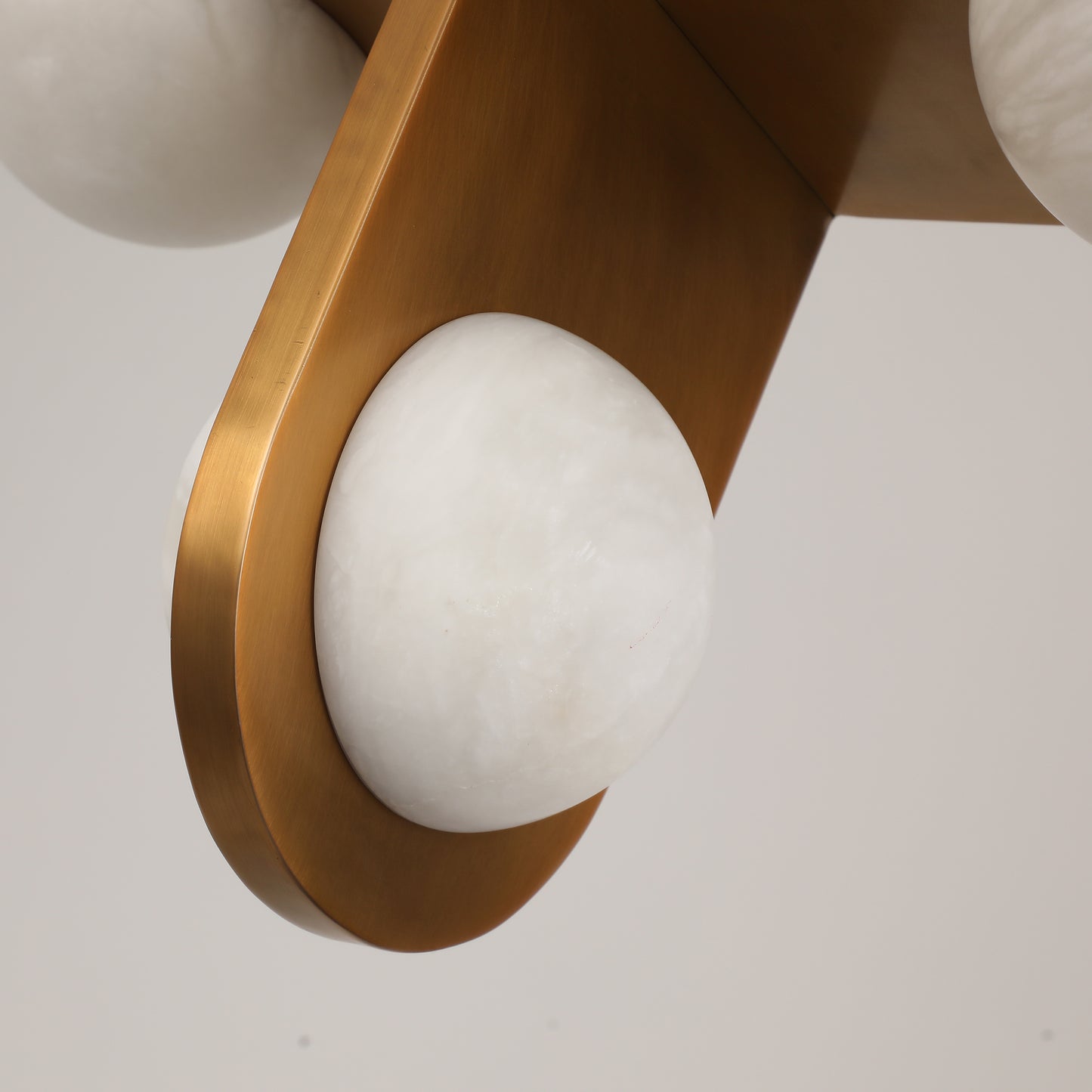 Saturn alabaster pendant light-3 globes