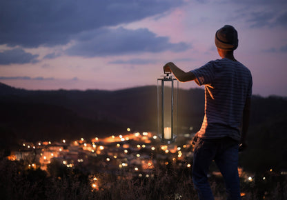 Hand-held portable lantern