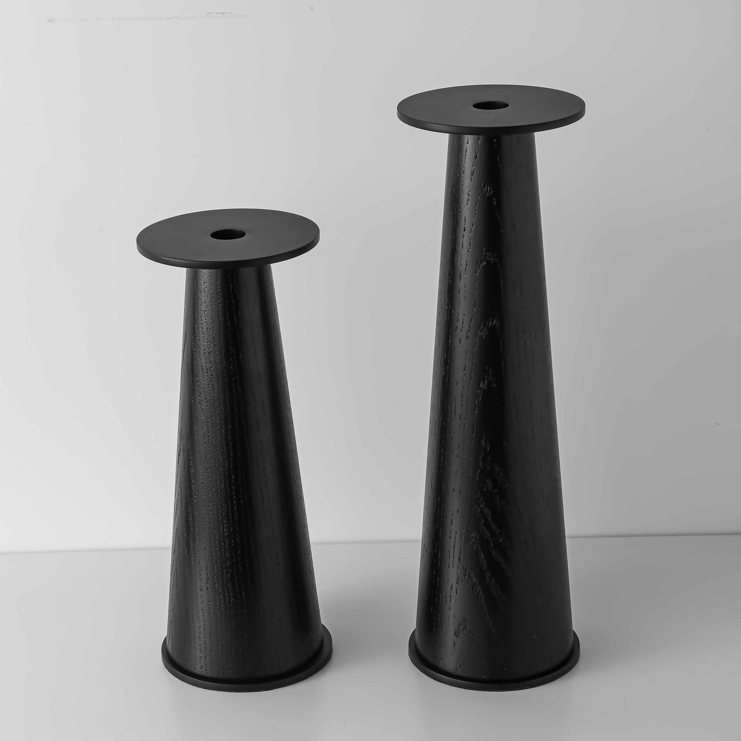 Oak Adair black candlestick